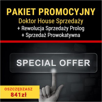 Pakiet promocyjny: Doktor House + Rewolucja Sprzedaży Prolog + Sprzedaż Prowokatywna