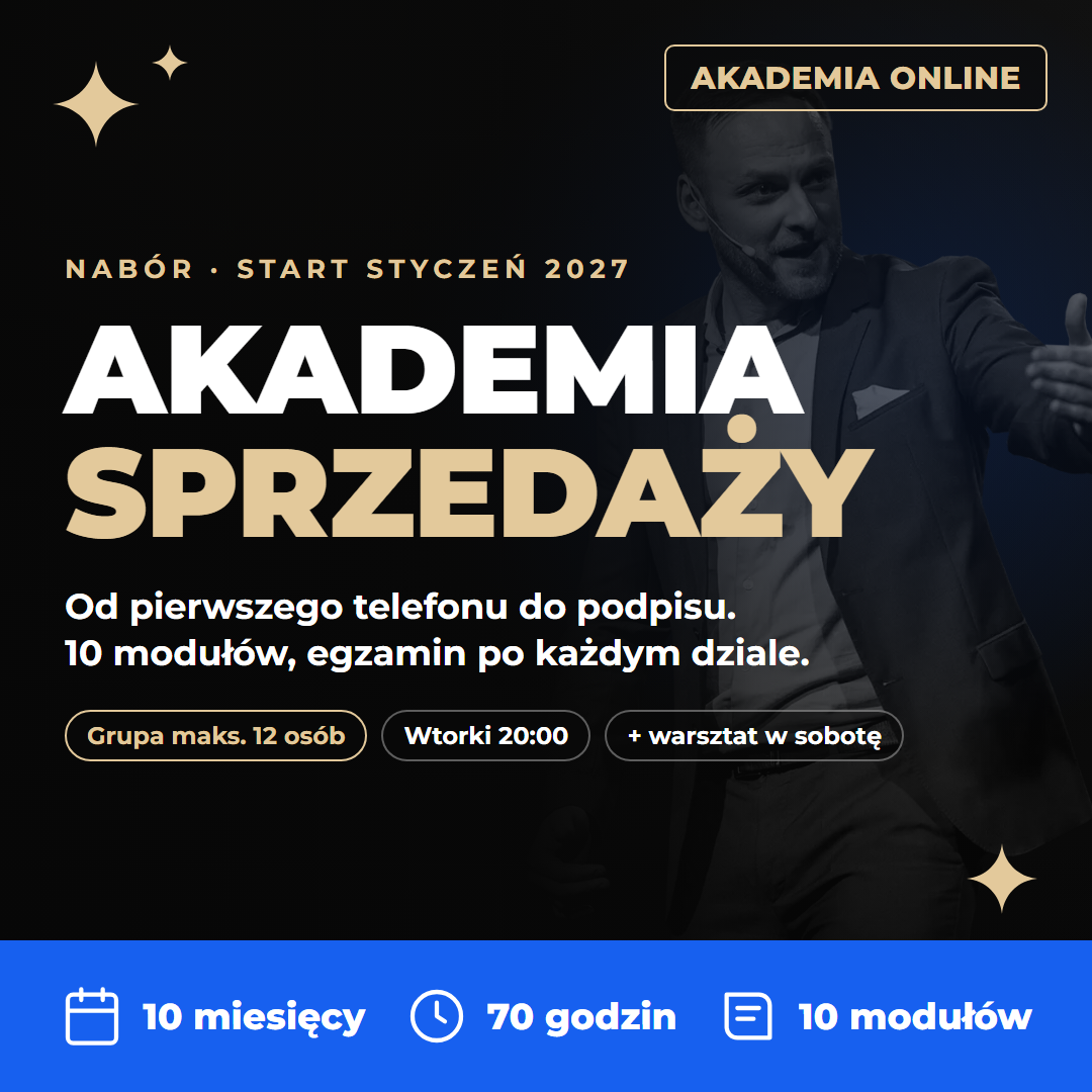 Akademia Sprzedaży - nabór 2027