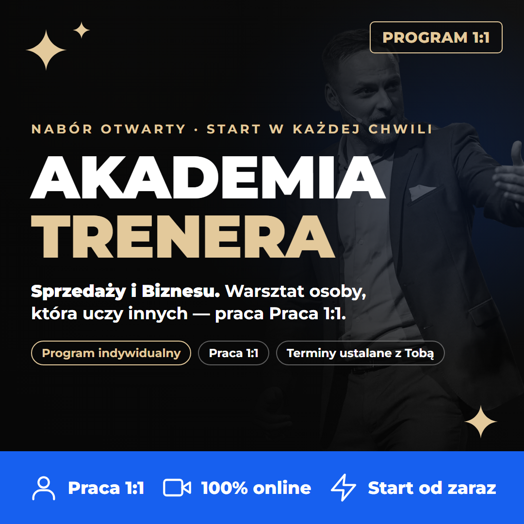 Akademia Trenera Sprzedaży i Biznesu - program indywidualny